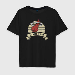 Мужская футболка оверсайз Heat logo