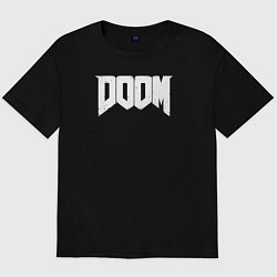 Мужская футболка оверсайз Doom nightmare mode