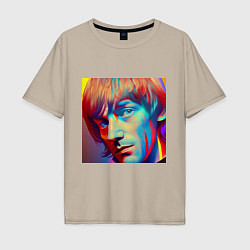 Мужская футболка оверсайз Brian Jones Cartoon Glitch Art