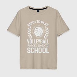 Мужская футболка оверсайз Школа волейбола