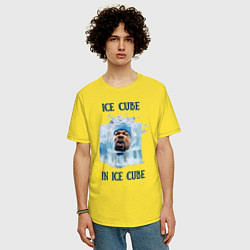 Футболка оверсайз мужская Ice Cube in ice cube, цвет: желтый — фото 2