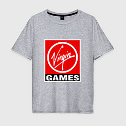 Мужская футболка оверсайз Virgin games logo