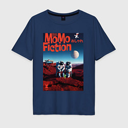 Футболка оверсайз мужская MoMo - Марс наш, цвет: тёмно-синий