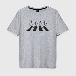 Мужская футболка оверсайз Skeleton Beatles