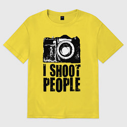Футболка оверсайз мужская Shoot photographer, цвет: желтый