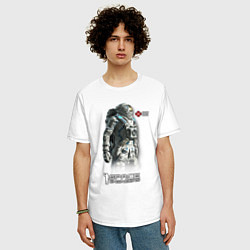 Футболка оверсайз мужская Space Engineers, цвет: белый — фото 2