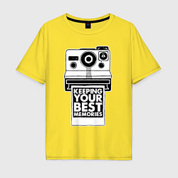Мужская футболка оверсайз Polaroid best memories