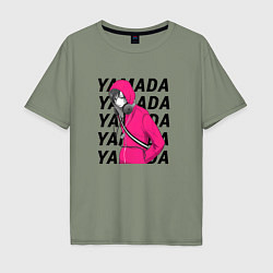 Мужская футболка оверсайз Ямада - Моя любовь 999 уровня к Ямаде