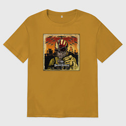 Мужская футболка оверсайз Обложка альбома War Is the Answer группы Five Fing