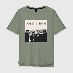 Футболка оверсайз мужская Тру фанат Joy Division, цвет: авокадо