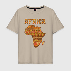 Мужская футболка оверсайз Стиль Африка
