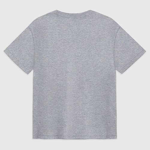 Мужская футболка оверсайз Авто Додж Челленджер / Меланж – фото 2