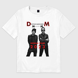Футболка оверсайз мужская Depeche Mode - Memento Mori, цвет: белый