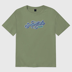 Футболка оверсайз мужская Saqartvelo Грузия Tbilisi, цвет: авокадо