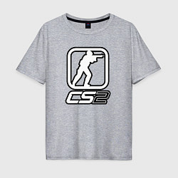 Мужская футболка оверсайз CS2 logo