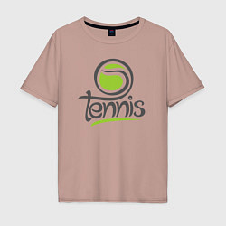 Мужская футболка оверсайз Tennis ball