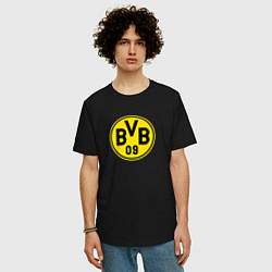 Футболка оверсайз мужская Borussia fc sport, цвет: черный — фото 2