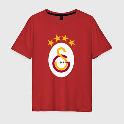 Футболка оверсайз мужская Galatasaray fc sport, цвет: красный