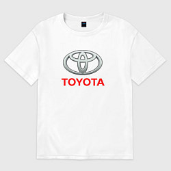 Футболка оверсайз мужская Toyota sport auto brend, цвет: белый