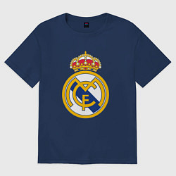 Футболка оверсайз мужская Real madrid fc sport, цвет: тёмно-синий