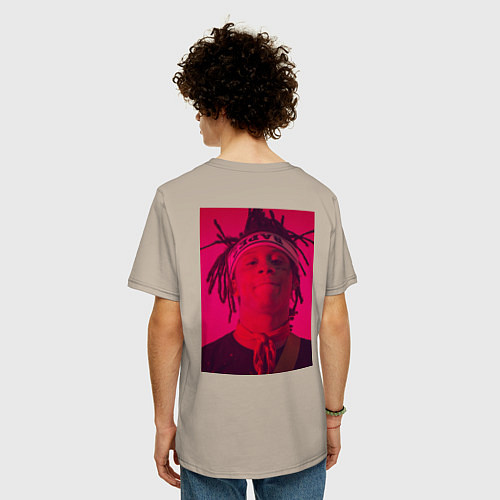 Мужская футболка оверсайз T-shirt trippie redd / Миндальный – фото 4