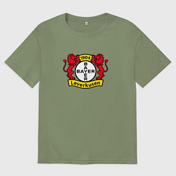 Футболка оверсайз мужская Байер футбольный клуб, цвет: авокадо