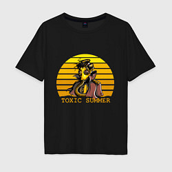 Мужская футболка оверсайз Toxic summer sun