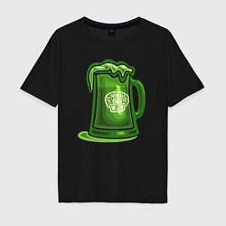 Футболка оверсайз мужская Ireland beer, цвет: черный
