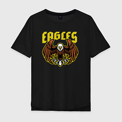 Футболка оверсайз мужская Eagles, цвет: черный