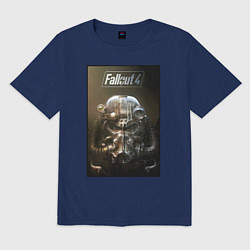 Мужская футболка оверсайз Fallout armour poster