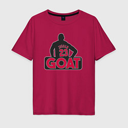 Футболка оверсайз мужская Jordan goat, цвет: маджента