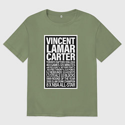 Футболка оверсайз мужская Vince Carter, цвет: авокадо