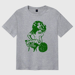 Футболка оверсайз мужская Go Celtics, цвет: меланж