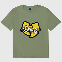 Мужская футболка оверсайз Wu tang - logo