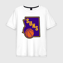 Футболка оверсайз мужская Suns ball, цвет: белый