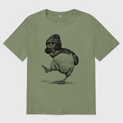 Футболка оверсайз мужская Тупик хипстер, цвет: авокадо