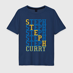 Футболка оверсайз мужская Steph Curry, цвет: тёмно-синий