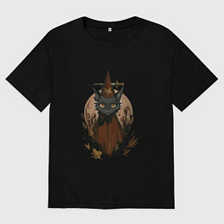 Футболка оверсайз мужская Мэй Боровски в костюме, цвет: черный