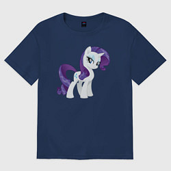 Футболка оверсайз мужская Рарити из My Little Pony в кино, цвет: тёмно-синий