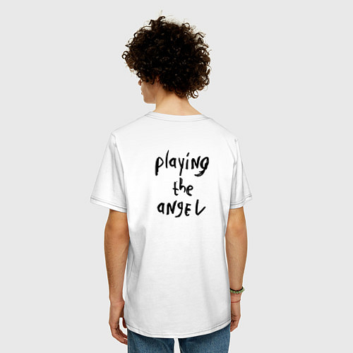 Мужская футболка оверсайз Depeche Mode - Playing The Angel / Белый – фото 4