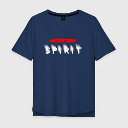 Футболка оверсайз мужская Depeche Mode - Spirit logo, цвет: тёмно-синий