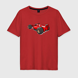 Футболка оверсайз мужская Формула-1 Ferrari, цвет: красный