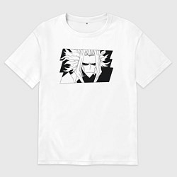 Футболка оверсайз мужская Всемогущий моя геройская академия, цвет: белый