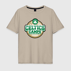 Футболка оверсайз мужская Celtics camps, цвет: миндальный