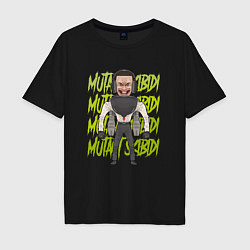 Футболка оверсайз мужская Mutant skibidi, цвет: черный