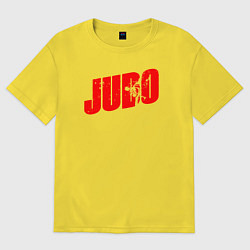 Футболка оверсайз мужская Judo red, цвет: желтый