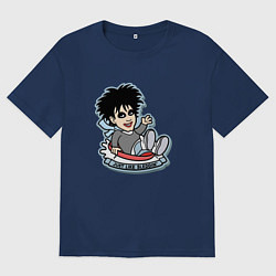 Футболка оверсайз мужская The Cure - Robert Smith just like heaven, цвет: тёмно-синий