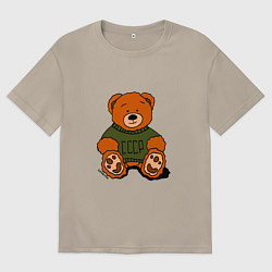 Мужская футболка оверсайз Мишка родом из СССР