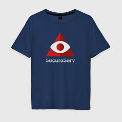 Мужская футболка оверсайз SecuroServ - private security organization