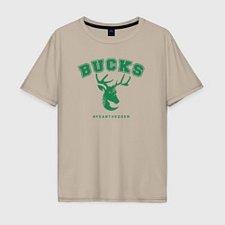 Мужская футболка оверсайз Bucks fear the deer